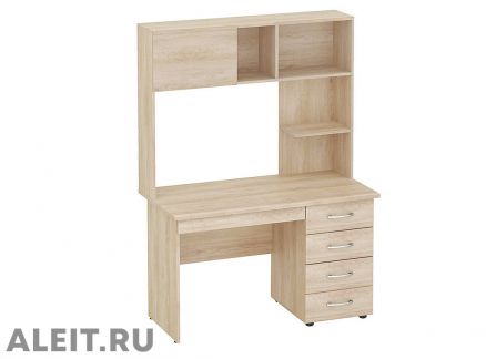 Офисный компьютерный стол 1,2 м для персонала в в Мичуринске с полками